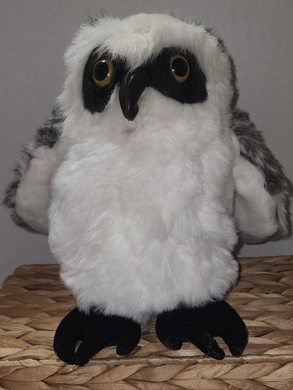 Vintage 1989 Dakin Wildkin Puppets Snowy Owl Plush Hand Puppet